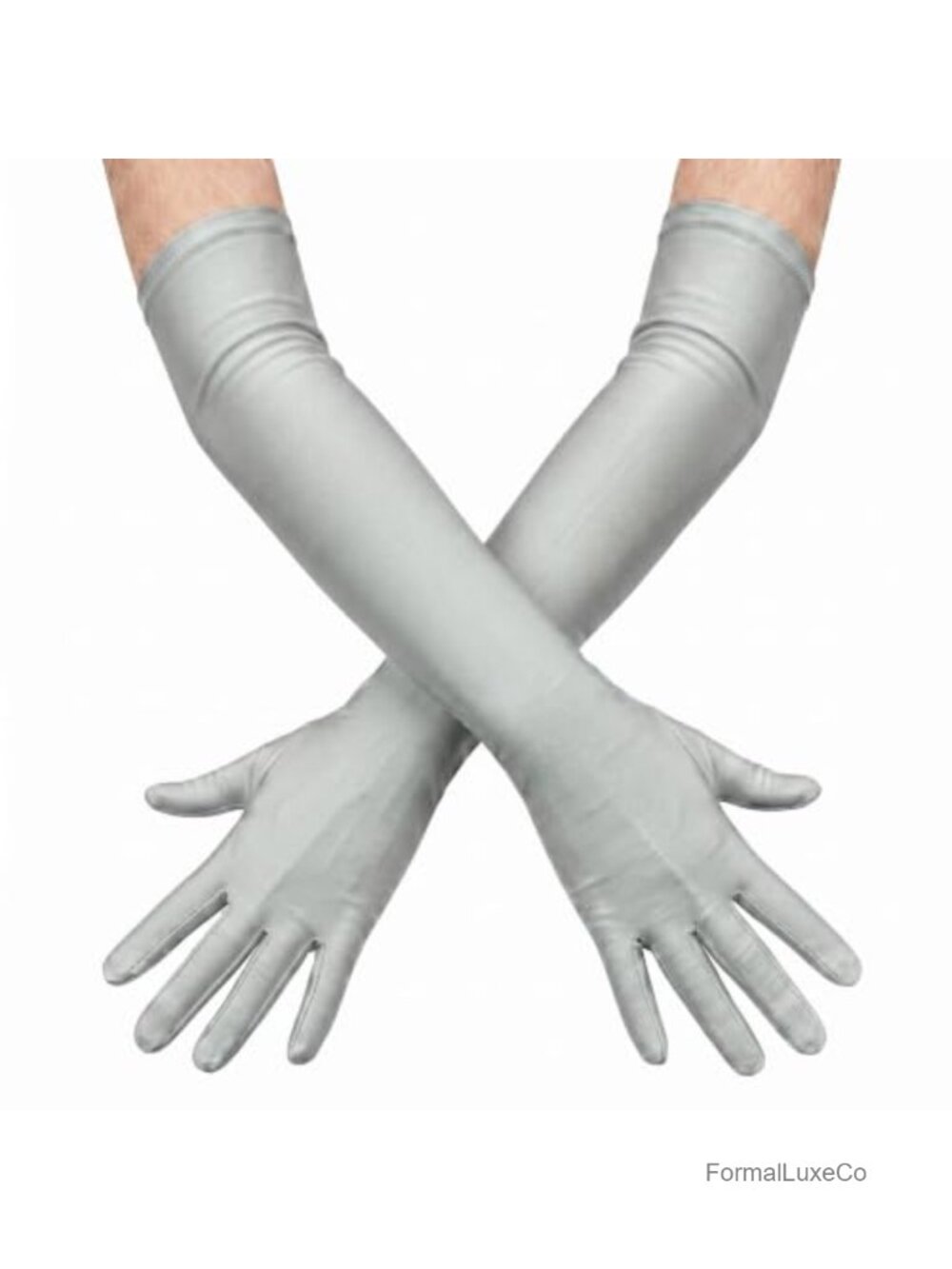 Long Satin Opera Gloves 1920s Costume Bridal Evening Tea Party